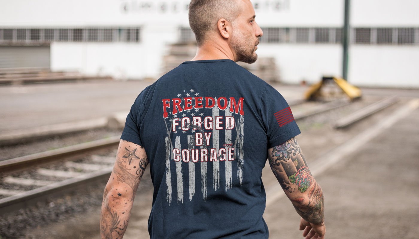 Freedom Forged by Courage T Shirt